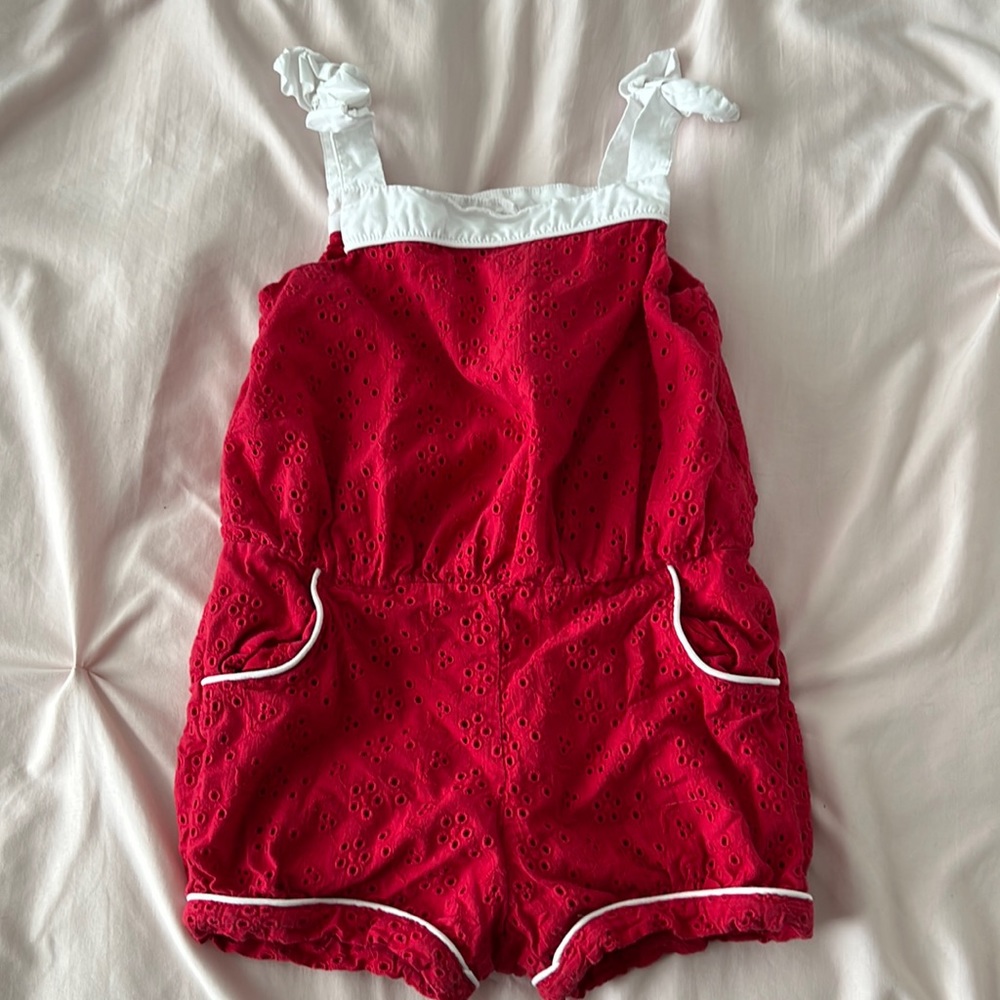 Janie and Jack Eyelet Romper 2T